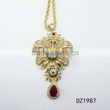 New fashion fine necklaces gold pendant necklaces 18k jewelry gold