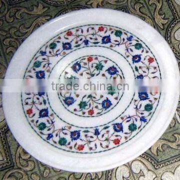 Stone Inlay Plate, Decorative Stone Plate