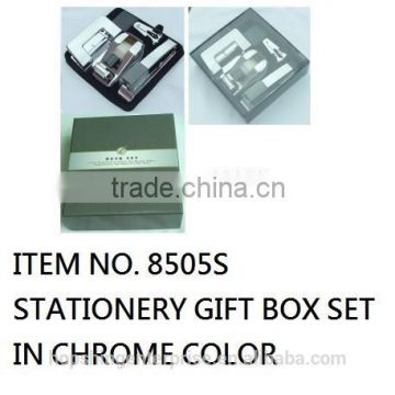 4 pcs chrome plated stationery set