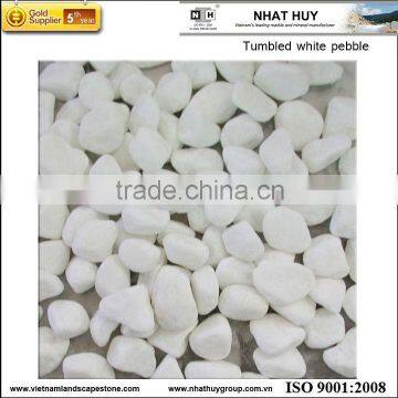 Tumbled white marble pebble