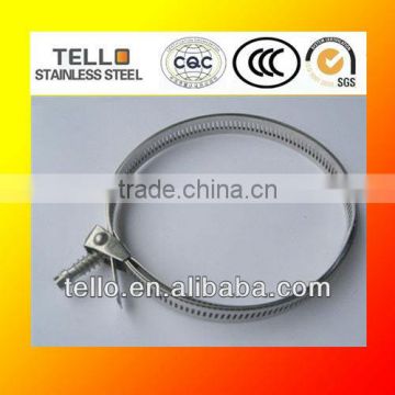 Adjustable quick install hose clamp