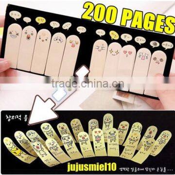 Cute 200 Pages Ten Fingers Sticker Bookmark Flags Memo Sticky Notes Pads photo-2