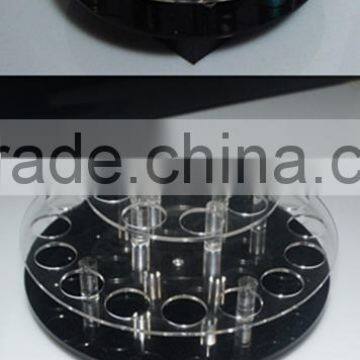 New Arrival Brand Luxury Round Shape Rotatable Acrylic Lipstick Cosmetic Display Rack Wholesale photo-2