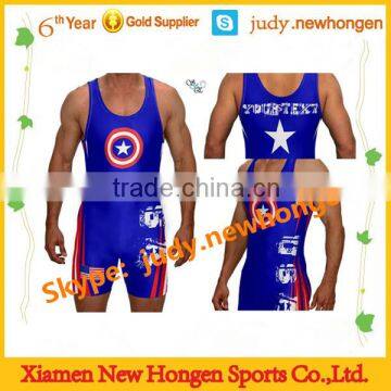 plus size cheap sublimated wrestling singlets, china wrestling singlets