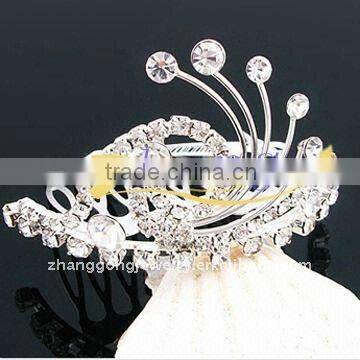 fashion new design diamante tiara combs