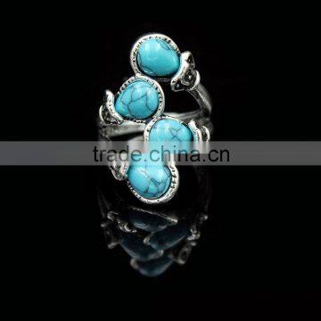 Fashionable Style Costume Jewellery Two Stone Ring Designs photo-6