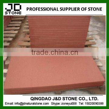 honed red sandstone tile for outdoor paving