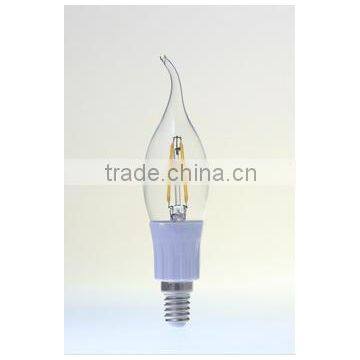 high quality e14 2w led filament bulb