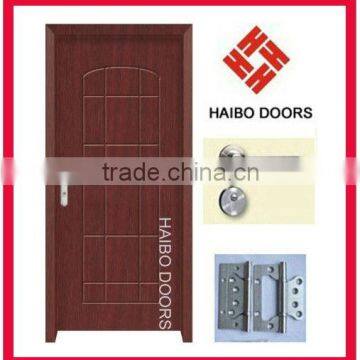 High quality mdf pvc classical wooden door interior decorative doors for bedroom