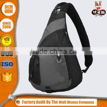 promotion black single backpack triangle bag