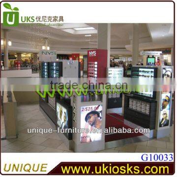 Acrylic sunglass display cabinet/mall sunglass display/wooden sunglass display case