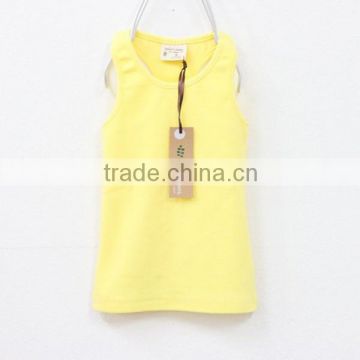 latest design girls top pure color without pattern