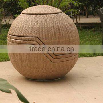 Outdoor Round Shape Stackable Wicker Sofa Set photo-2