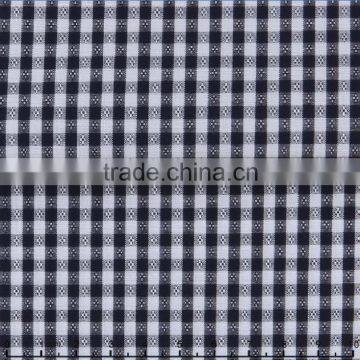 James Ready Fashion Gingham Check Blue Dobby Regular Soft Shirting Fabrics photo-4