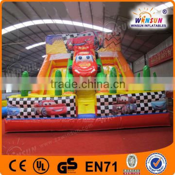 Durable best pvc inflatable cars slide