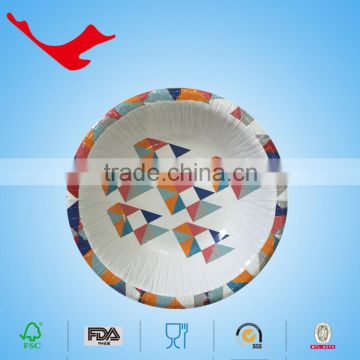 disposable custom printed paper soup bowl