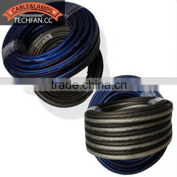 Non-transparent CCA 12/14/16AWG speaker cable PVC insulated Speaker wire wholesale