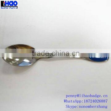 epoxy logo promotional gift stainless steel tea spoons