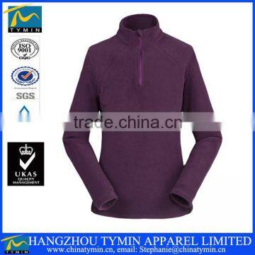 New Design Wholesale Polar Fleece Fabric Half Zip Fleece Pullover Fleece Varsity Jacket