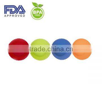 Eco-friendly Heat-resistant Mini Round Shape Silicone Muffin Cups
