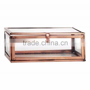Brass Rectangula Box Glass Cabinet, Storage Glass Box, Glass Display Box, Bangle Box, Triangle Box, Diamond Box
