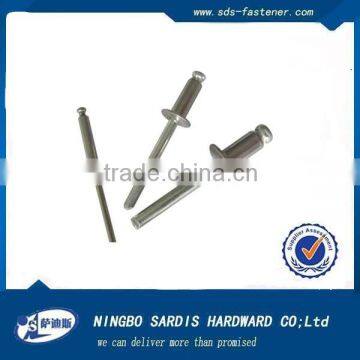 Ningbo Manufacture and Supplier With High Quanlity Best Price Large Flange Head Aluminum Blind Rivets Fasteners