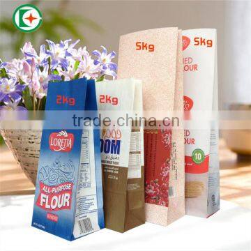 Colorful printing flour packing paper bags wholesale