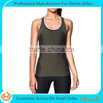 Athletic sports running yoga wear designer workout clothes for women tank top