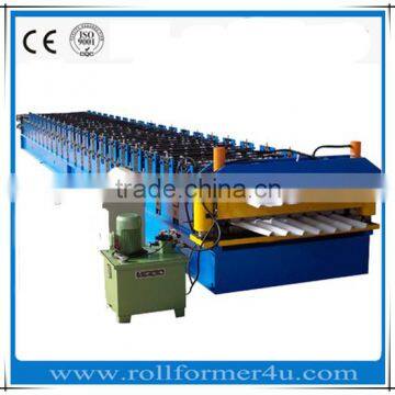 Aluminum Roof Sheet Double Layer Cold Roll Forming Machine photo-3