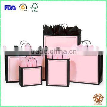 Wholesale Customized Shopping Carrier Bag with Rope Handle , Eco-friednly Material Shopping Bag