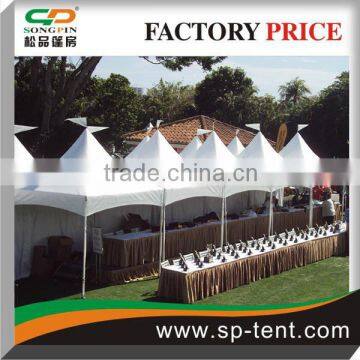 Outdoor Sports events canopies 4x4m in aluminum frame joined by rain gutters in a row