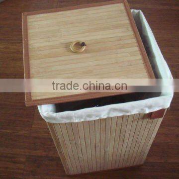 bamboo laundry basket