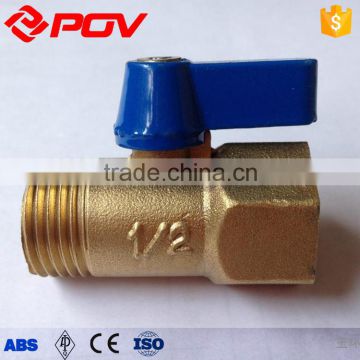 low price hand operated screw thread brass ball valve with nipple