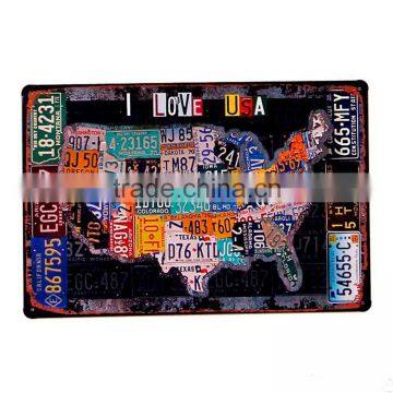 Aluminum Plate Sign Characteristic Aluminum/Tin Logo Print European Fashion Home/coffee/pub Use photo-4