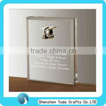 acrylic graduation gift engraved block acrylic award