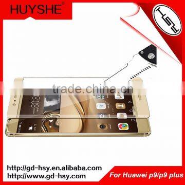 2016 New Product Wholesale Mobile Accessories/3D Curved Glass Tempered Screen Protector For Huawei P9 5.2'' Factory In China