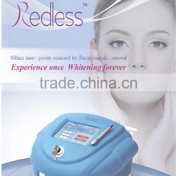 2016 Obvious treatment 980nm spider vein removal machine vascular remover