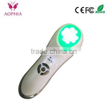 New design skin rejuvenating color therapy device Vibration +Photo LED therapy beauty device