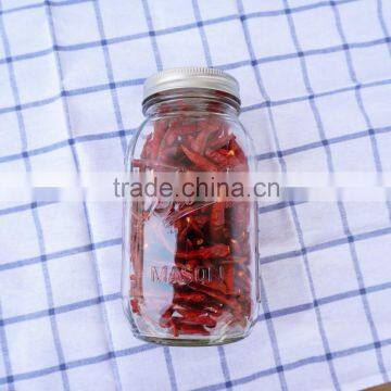 Clear Glass Food Storage Jars 32oz Glass Mason Jar Ball With Metal Lids