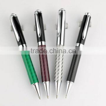 high end carbon fiber metal pen set/design high-end ballpoint pen carbon fibre pen