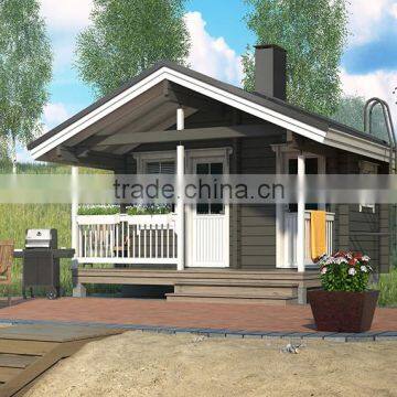 Prefabricated Wood House with One Bedroom