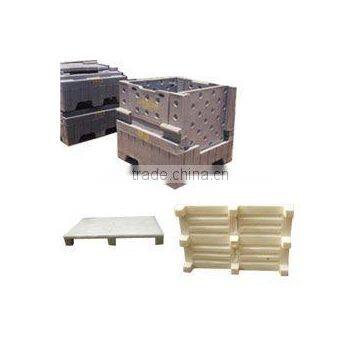 rotationally moulding plastic pallet and rotational pallet aluminium mould