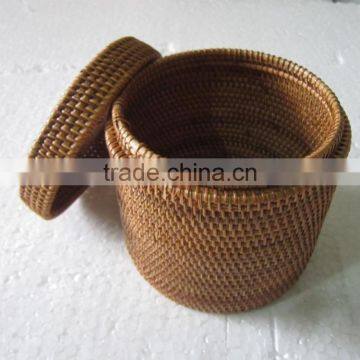 Nicely bamboo rattan basket with export quality from Vietnam