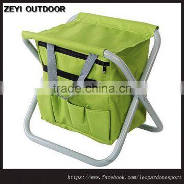 Folding Portable Chair Seat Camping Foldable Chair Backpack Tool Use Light Green