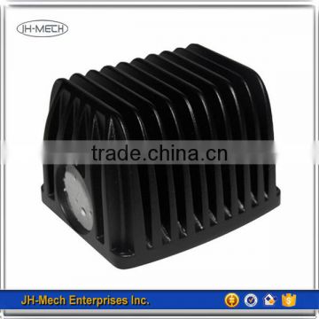 OEM black anodized aluminum amplifier heat sinks