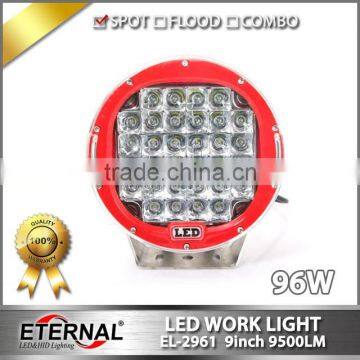 96W driving light equipment headlight led work light for offroad 4x4 heavy duty farm agricultrue equipment spotlight