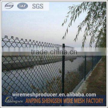 6 foot plastic coated chain link fence hot dipped galvanized chain link fence with fence post for sale factory