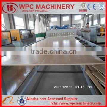 2017 New China Plastic Machinery PVC Skinning Board Extrusion Production Line