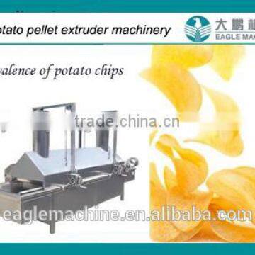 Continuous banana potato chips deep fryer