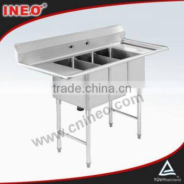 Stainless Steel Kitchen Sink Work Table/stainless steel kitchen work tables/flexible size for working table